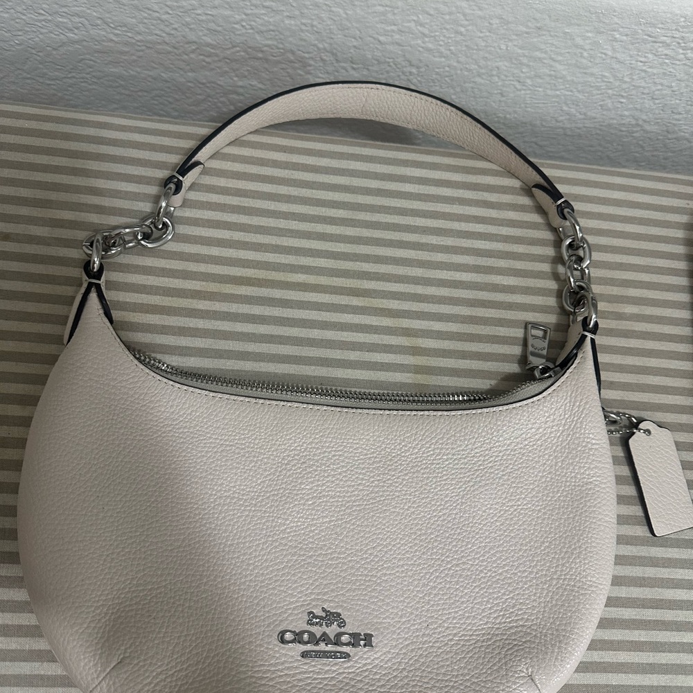 Coach Cream Leather Women's Bag